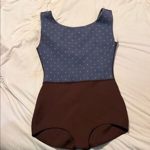 Seea Blue and Brown One-Piece Swimsuit